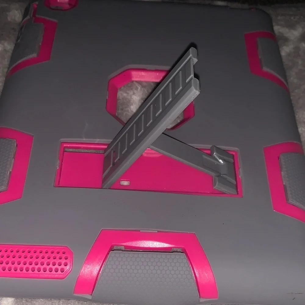 Pink and Gray Tablet Case